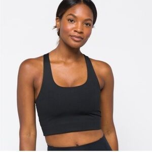 Girlfriend Collective Paloma Black Sports Bra Racerback XS NWT